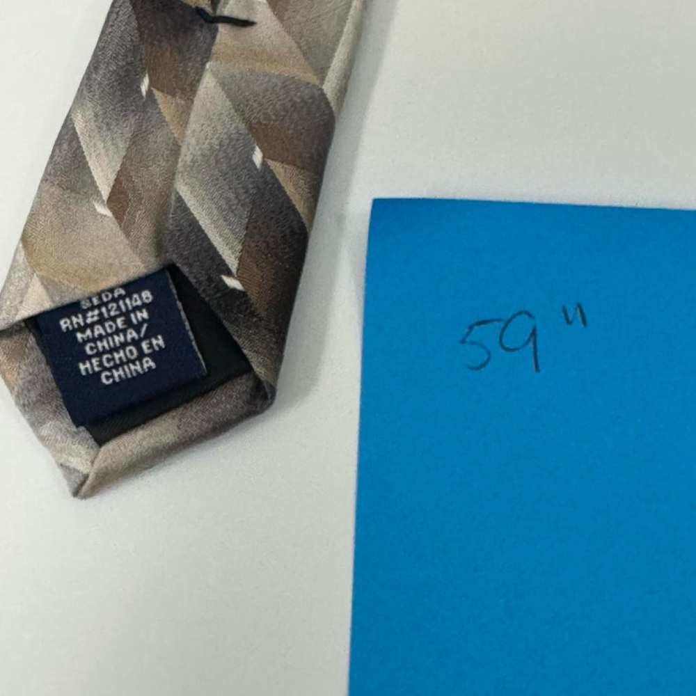 Stafford Performance 100% Silk Geometric Pattern Necktie Y2K Dark Academia Indie - Picture 4 of 4